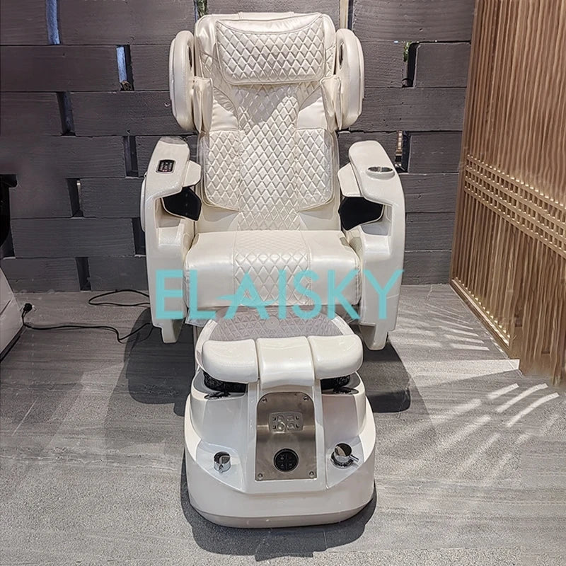 Foot Pool Pedicure Chair Foot Massage and Washing Electric Foot Bath Spa Salon Nail Sofa Reclining Backrest Chair for Foot Bath