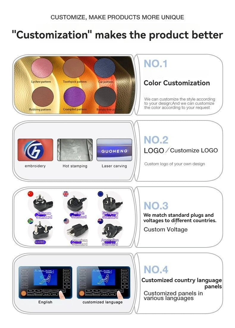 6D Smart Full Body Massage Chair Zero Gravity Relaxing Massage Recliner Chairs with SL-Track Bluetooth Speaker Heating Massage