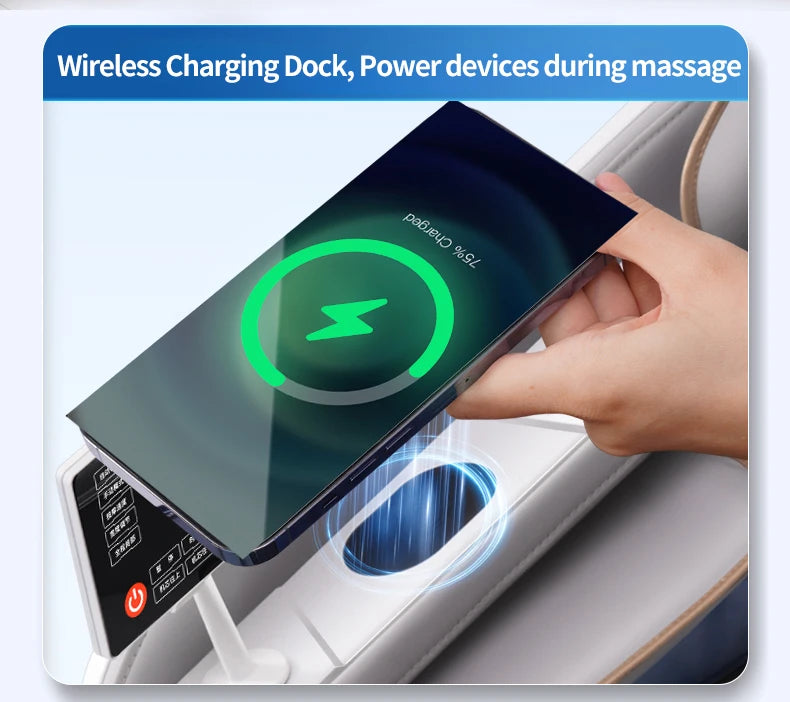 2025 Premium 4D Smart Massage Chair Full-Body Luxury Space Capsule with Multifunction Triple Control Operation‌ Home Office Use