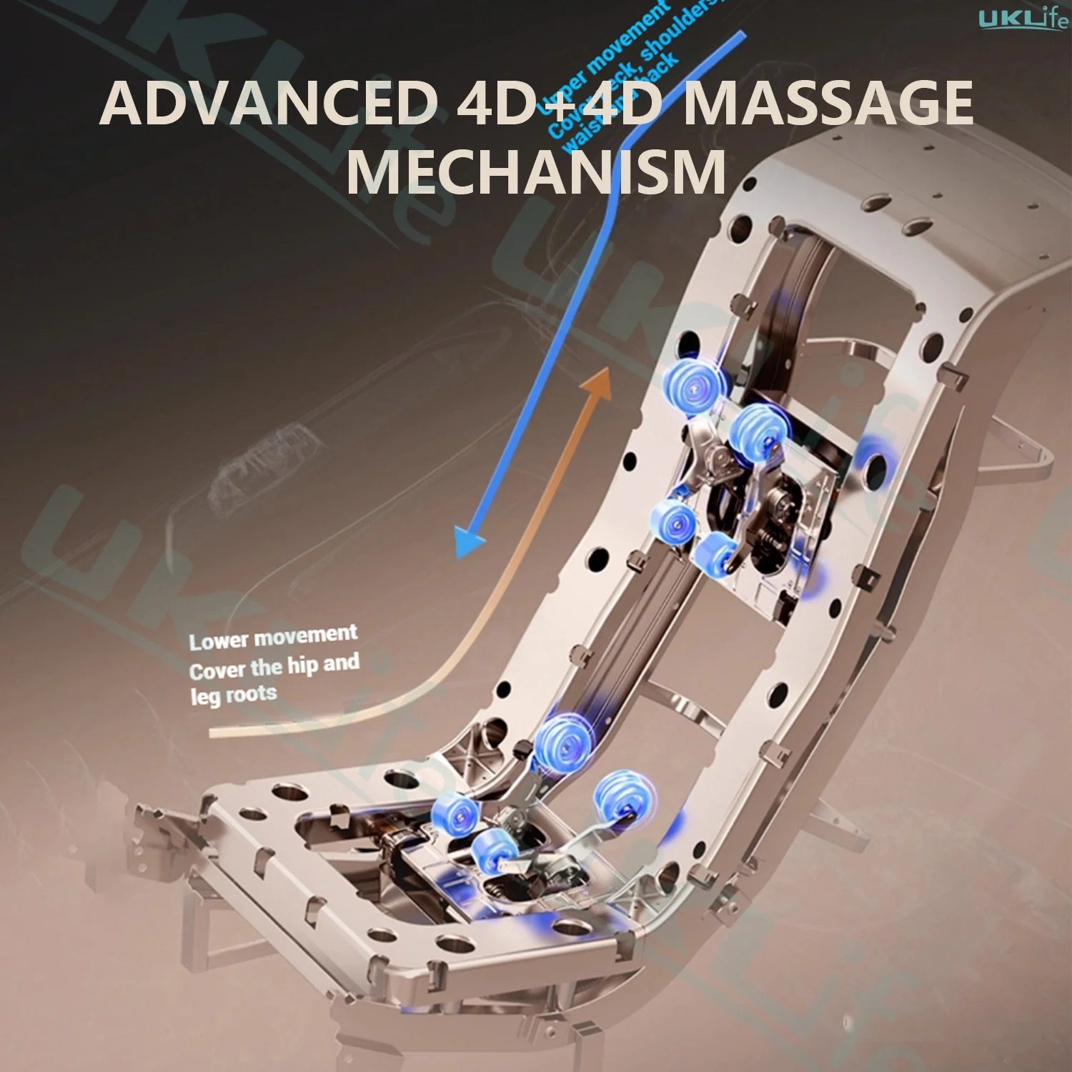 2025 New Model 4D+4D Dual Core Massage Chair with 25 Programs, Airbag Full Body, Health Scan, Zero Gravity, Lumbar Heating