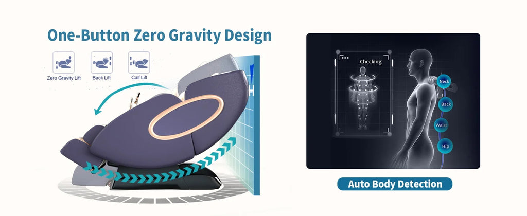 APP Control 4D Massage Chairs SL-Track Full Body Shiatsu Recliner Zero Gravity Massager with Yoga Stretching Foot Massage Roller