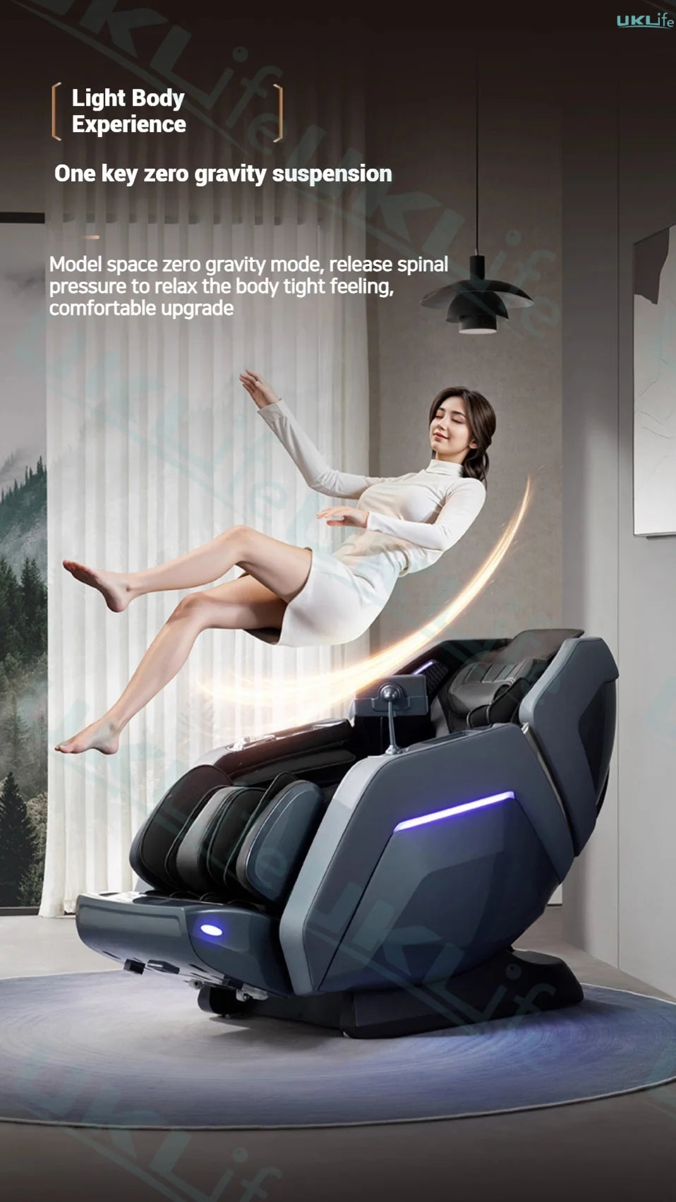 2025 New Model 4D+4D Dual Core Massage Chair with 25 Programs, Airbag Full Body, Health Scan, Zero Gravity, Lumbar Heating
