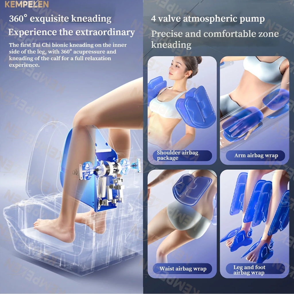 4D Full Body Massage Chair AI Voice Control Zero Gravity Thai Stretch Foot Scraping Blood Oxygen Monitor Home Relaxation