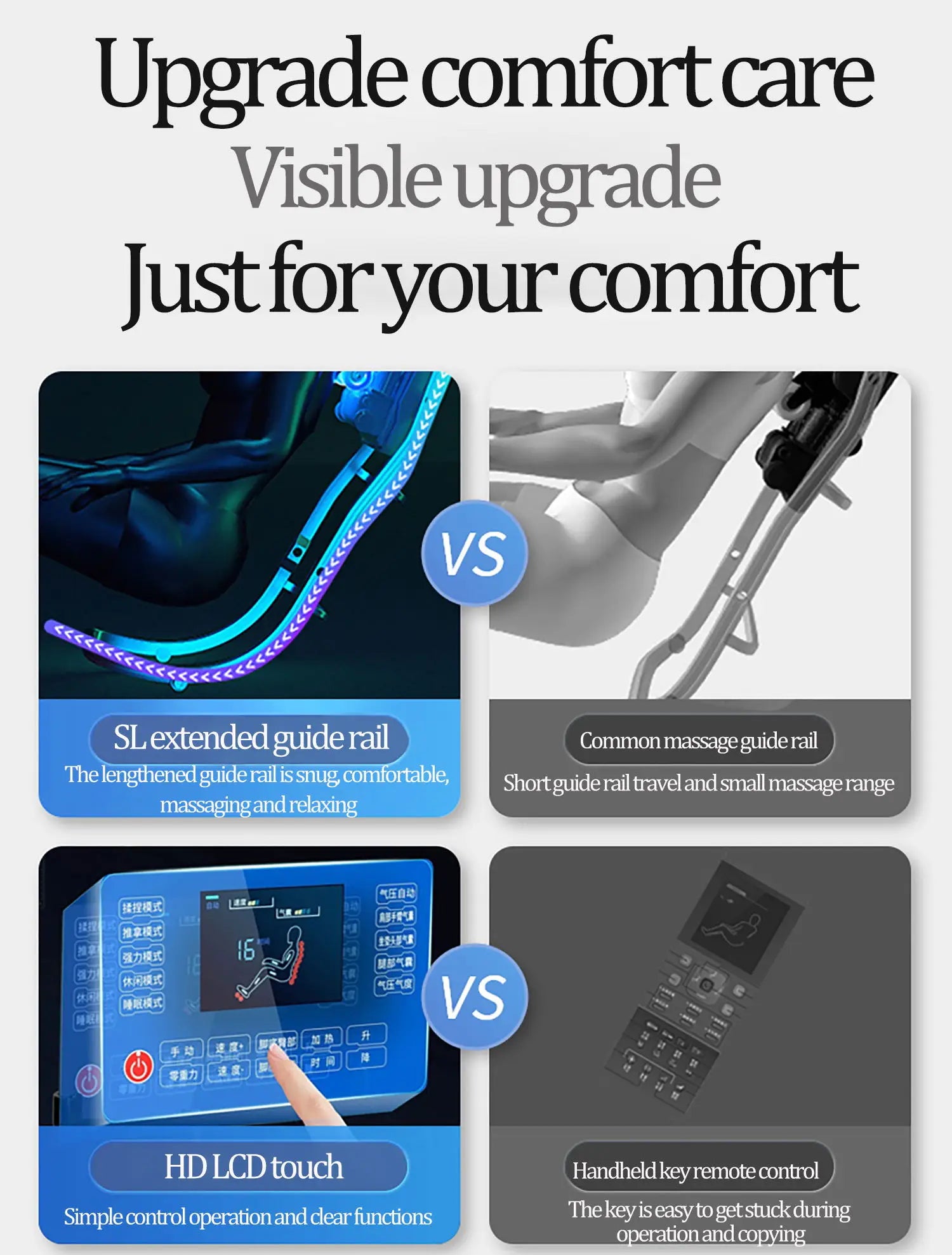 3  Year Warranty UKLife 4D SL-Track Full Body Air Bag Zero Gravity  Luxury Electric Massager Chairs For Office  Massage Sofa