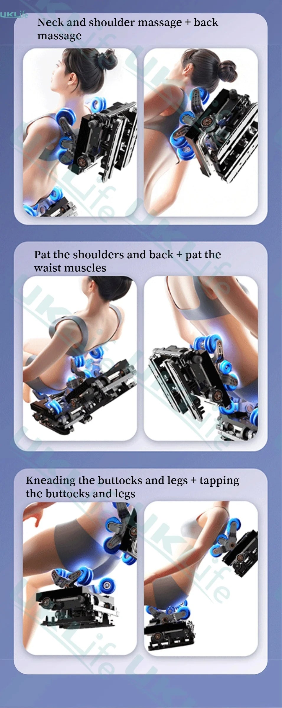 Dual Core 6D Massage Chair with SL Track, Heating Shawl, Thai Stretch & AI Voice - Full Body Zero Gravity Recliner