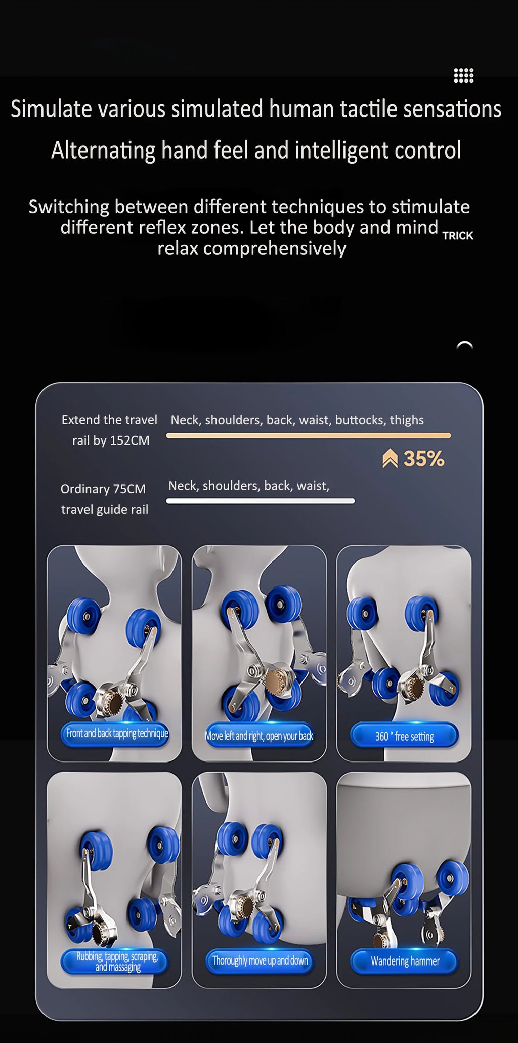 Best 4d Zero Gravity Massage Chair With SL Rail Design Full Body Airbag Massage Foot Rollers Bluetooth Audio Relaxation