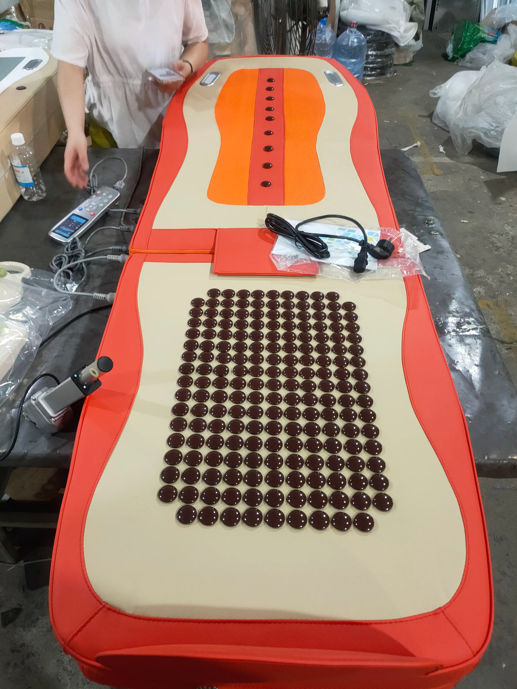 Jade Massage Bed Best Warm LCD Automatic Electric Rolling Jade Stone Thermal Heat Massage Bed Ceragem With jade bed massage