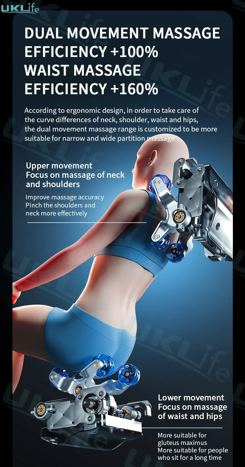 3 Year Warranty SL Track 3D Zero Gravity 4D Waist Heating Luxury Massage Chair Full body Airbag Massage Sofa Home Office Chair