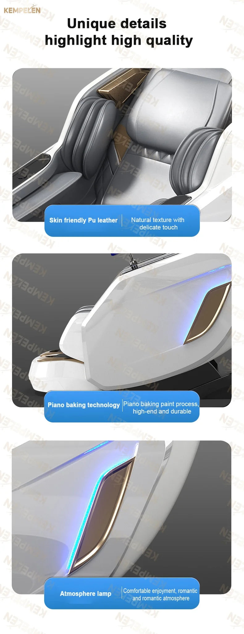 4D Full Body Massage Chair Zero Gravity Thai Stretch Heat Therapy Airbag Compression AI Voice Control for Home Office